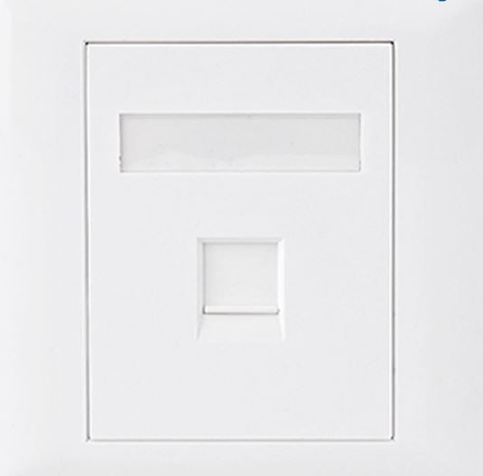 Astrotek CAT5e RJ45 Wall Face Plate 86x86mm 1 Port Socket Kit Astrotek CAT5e RJ45 Wall Face Plate 86x86mm 1 Port Socket Kit